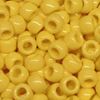 9x6mm Opaque Yellow Pony Beads 500pc
