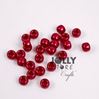 9x6mm Red Pearl Pony Beads 500pc