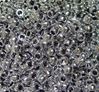 9x6mm Silver Metallic Plated Pony Beads 1,000pc