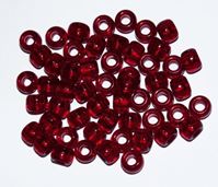 9x6mm Transparent Ruby Pony Beads 500pc ruby, pony beads, plastic beads, usa, hair beads