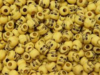 Antiqued Yellow Skull Beads skulls,beads,crafts,head