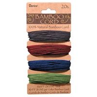 Bamboo Cord Set - Jewel Tones 20lb  120ft bamboo,cord,twine,strings,crafts,beading