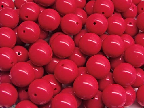 Berry 19mm Round Acrylic Beads 20pc