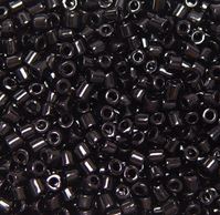 Black Czech Glass Tile Beads 250pc. 
