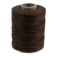 Brown waxed poly cord 116yd poly,cord