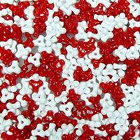 Candy Cane Mix Tri Beads 500pc candy,canes,tri,beads,bead,craft