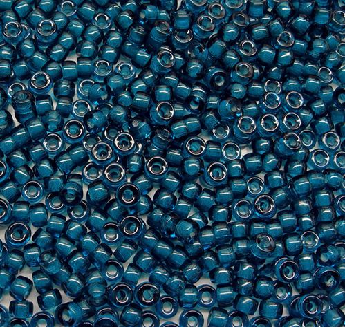 Capri Blue Czech Glass 6mm Mini Pony Beads 100pc