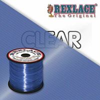  Clear Blue Rexlace Plastic Lacing 100yds