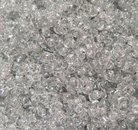 Crystal Silver Glitter Tri Beads 500pc silver,glitter,tri,beads,bead,craft