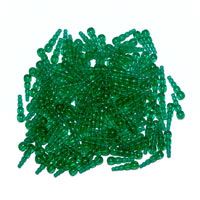 Dark Green Stack Beads 100pc