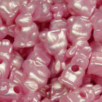 Light Pink Pearl Bunnies 25pc