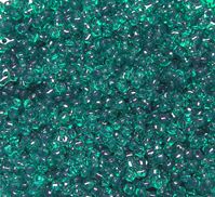 Emerald Tri Beads 500pc emerald,silver,glitter,tri,beads,bead,craft