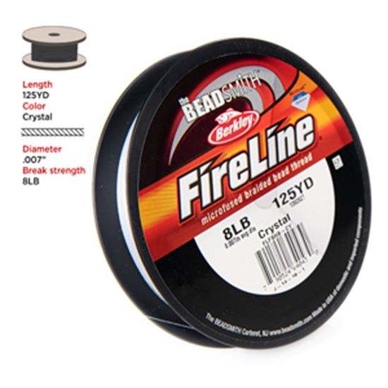 Clear FireLine Beading Thread 8lb .007 - 125yd