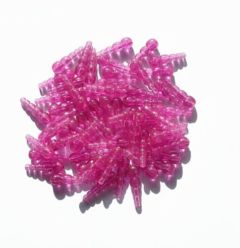 Fuchsia Stack Beads 50pc