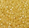 Gold Sparkle 8mm Faceted Round Beads