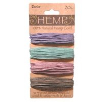 Hemp Cord Set - Assorted Vintage Colors 20lb  120ft hemp,cord,twine,strings,crafts,beading