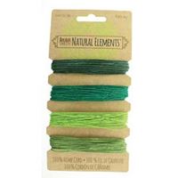 Hemp Cord Set - Emerald Colors 20lb  120ft hemp,cord,twine,strings,crafts,beading