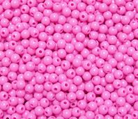 Hot Pink 6mm Round Plastic Beads beads,crafts,plastic,acrylic,round,colors,beading,stores