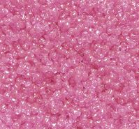 Hot Pink Silver Glitter Tri Beads 500pc light,ruby,silver,glitter,tri,beads,bead,craft