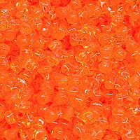 Hyacinth orange tri beads
