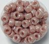 Light Pink Luster Czech Glass 9mm Pony Beads 100pc
