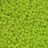 Lime Roe with Gold Sparkle 6mm Round Plastic Beads. 500 piece. Made in America.