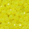 Lure Yellow 6mm Faceted Round Beads