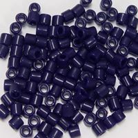 Navy Blue Czech Glass Tile Beads 250pc. 