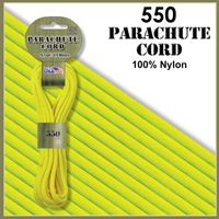 Neon Yellow 550 Parachute Cord. Made in America.