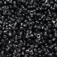 Opaque Black Tri Beads 500pc black,tri,beads,bead,craft