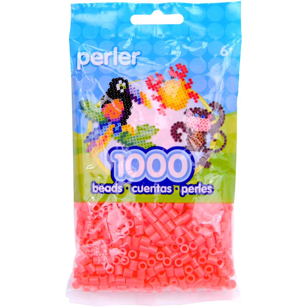 Perler Beads 1,000 Count-Hot Coral 