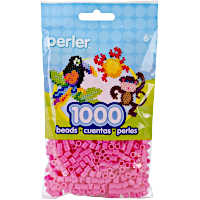 PERLER BEADS 1000pc Pink 
