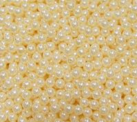 Pearl Bisque 6mm Round Plastic Beads beads,crafts,plastic,acrylic,round,colors,beading,stores