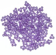 Pearl Lilac Tri Beads 500pc lilac,pearl.tri,beads,crafts,bead,usa