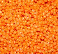 Pearl Orange Tri Beads 500pc orange,pearl.tri,beads,crafts,bead,usa