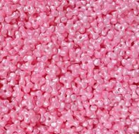 Pearl Pink Tri Beads 500pc pink,pearl.tri,beads,crafts,bead,usa