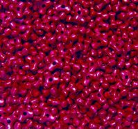 Pearl Red Tri Beads 500pc red,pearl.tri,beads,crafts,bead,usa