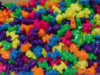 Pet Life Neon Colors Beads (24pc) pet,cats,dogs,fish,bears,animal,beads