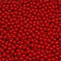 Red 6mm Round Plastic Beads. 500 piece. Made in the USA.