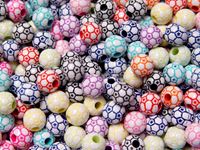 Soccer Ball Colorful Beads 12mm soccer,ball,beads,sports,jewelry