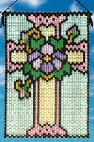  Spring Stained Glass Cross Beaded Banner Kit