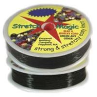 Stretch Magic Black, 1mmx25M Spool stretch,magic,clear,string,cord,USA