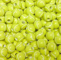 Tennis Ball Beads 12mm volleyball,beads,sports,jewelry