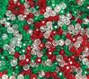 Transparent Christmas Mix 6mm Faceted Round Beads