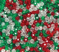 Transparent Christmas Mix 6mm Faceted Round Beads facted,beads,crafts,plastic,acrylic,round,colors,beading,stores