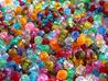 Transparent Multi Colors 8mm Faceted Round Beads