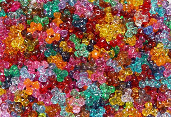 Tr. Pink - Tri Beads, Transparent Colors (600 Pieces)