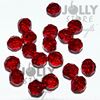 Dark Ruby 8mm Faceted Round Beads