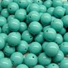Turquoise 19mm Round Acrylic Beads 20pc