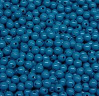6mm Dark Turquoise Plastic Beads, Made in America. 500 piece bag